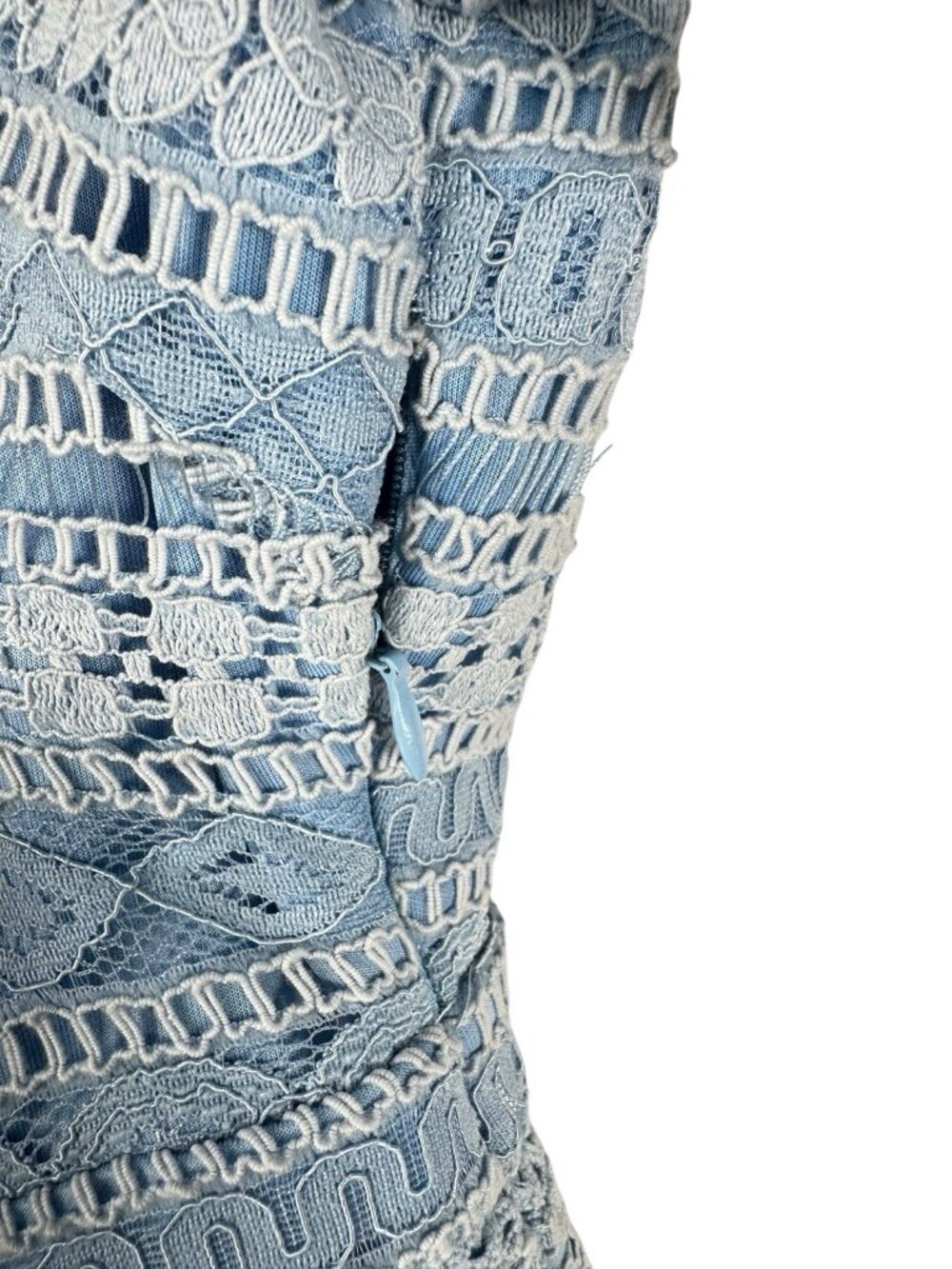Chelsea28 Blue Lace Dress Small Fit Flare Cocktail Wedding Guest Party Dress - Picture 9 of 16